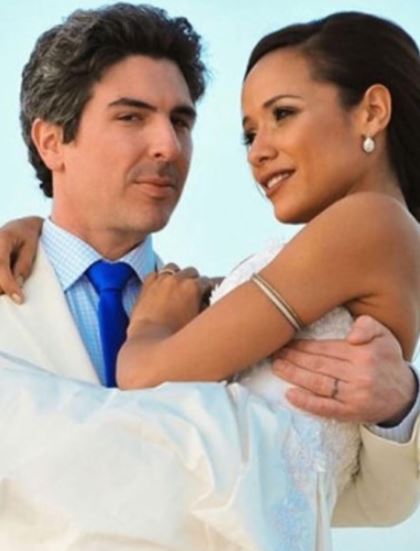 Bev Land with his wife Dania Ramirez
